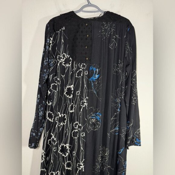 Zara Printed Wrap Lace Midi Dress Limited Edition Easter Size Small - Picture 9 of 11